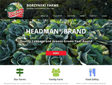 Tablet Screenshot of borzynskifarm.com